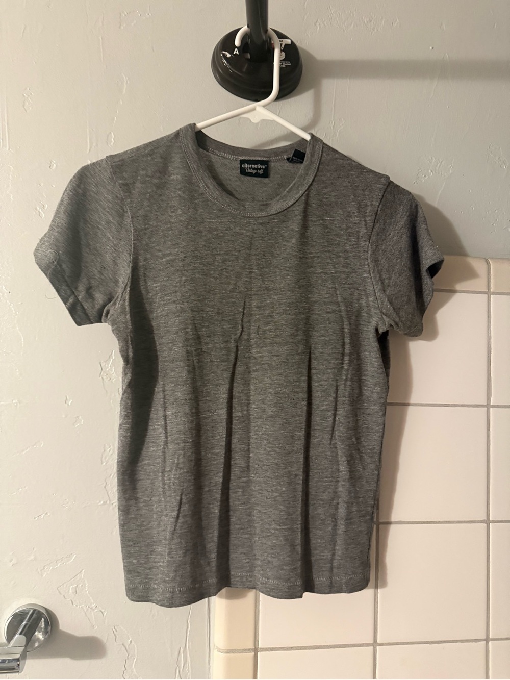 Alternative Apparel Heather Gray Crewneck T-Shirt